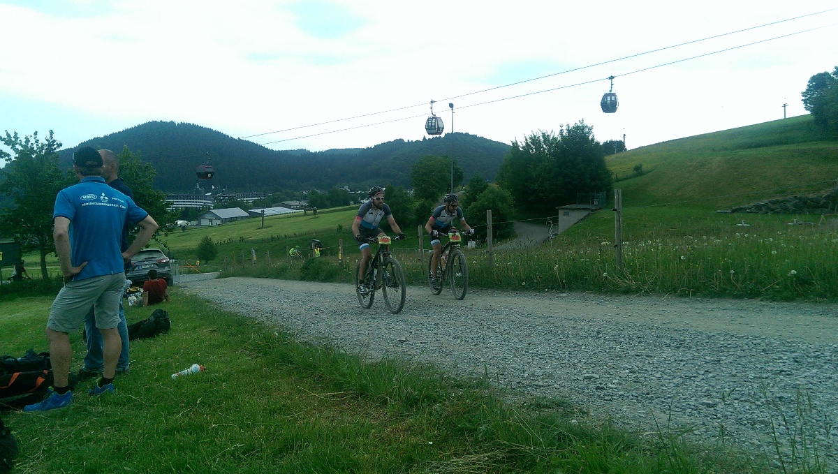 Tim und Daniel beim Rocky Mountain BIKE Marathon in Willingen