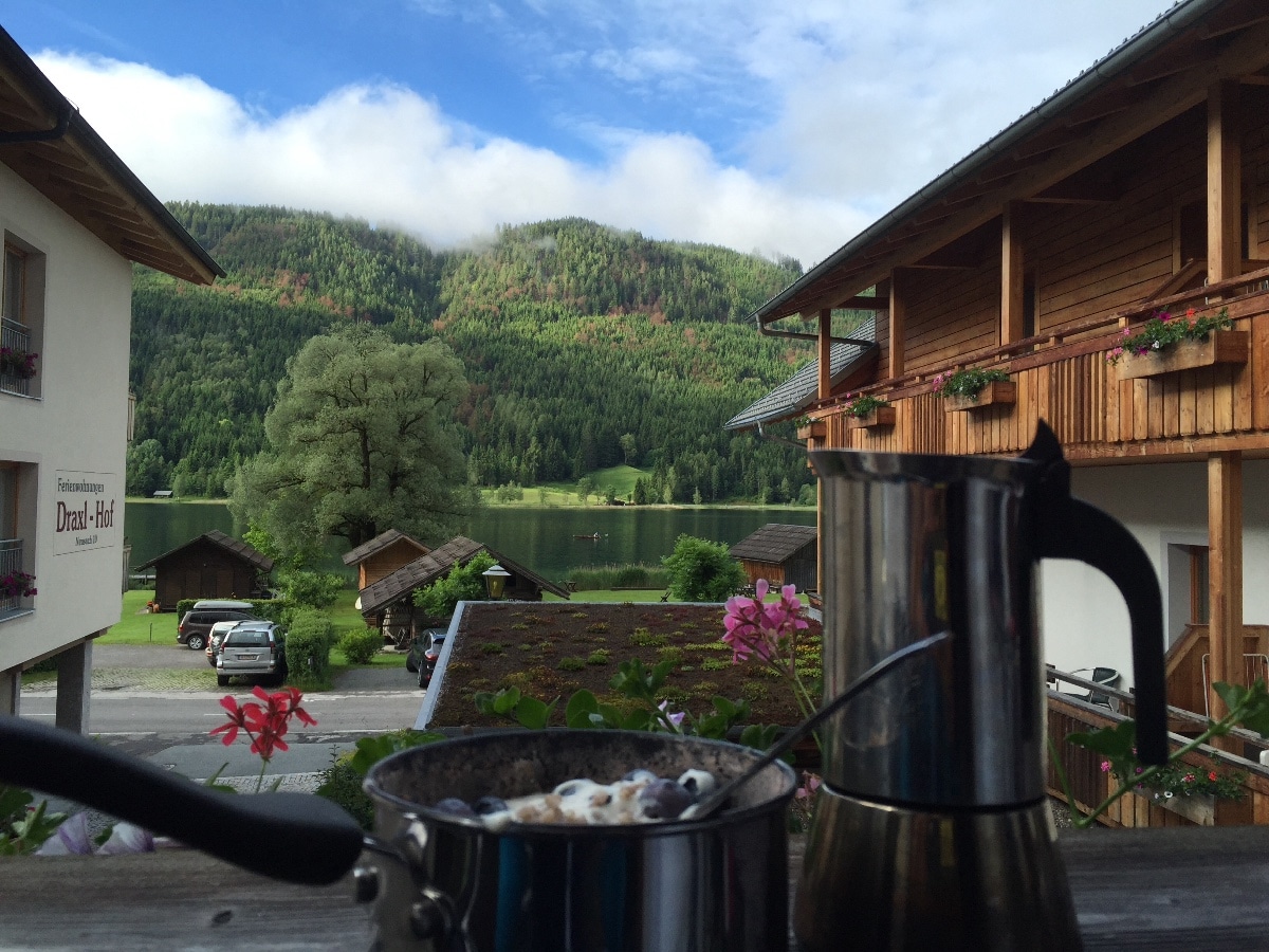 In love with the alps. Blick aus der Fewo.